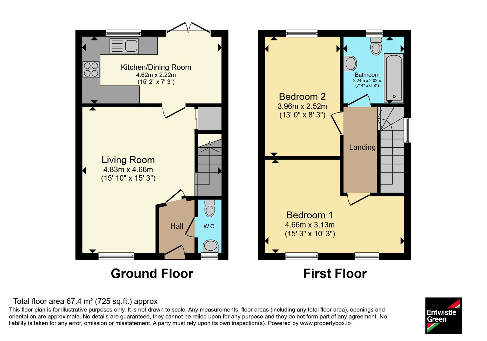 14, Hamlet Close, Preston floorplan