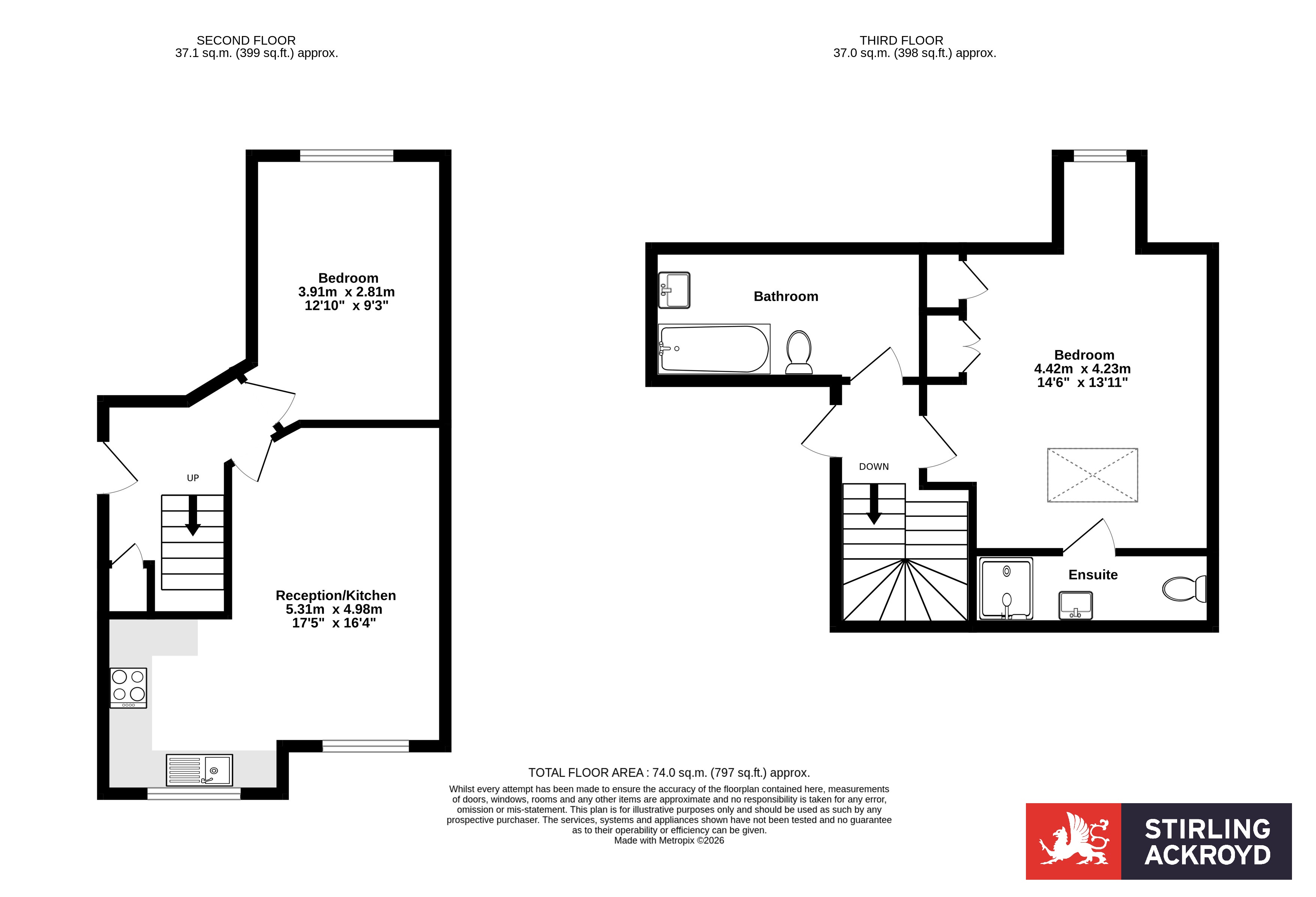 Flat 10, 58, Wilton Way, London floorplan