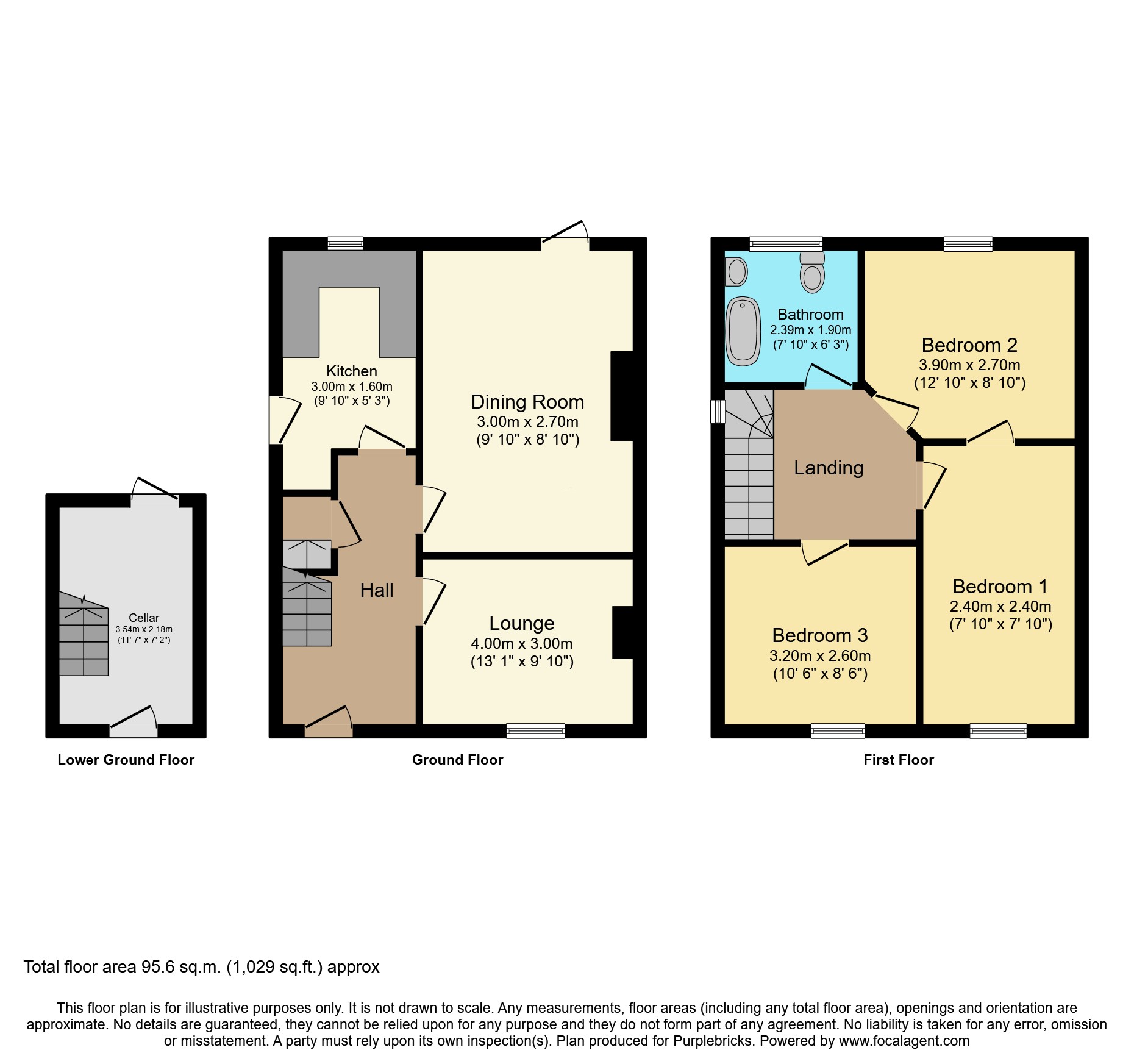 23, East Crescent, Nottingham floorplan