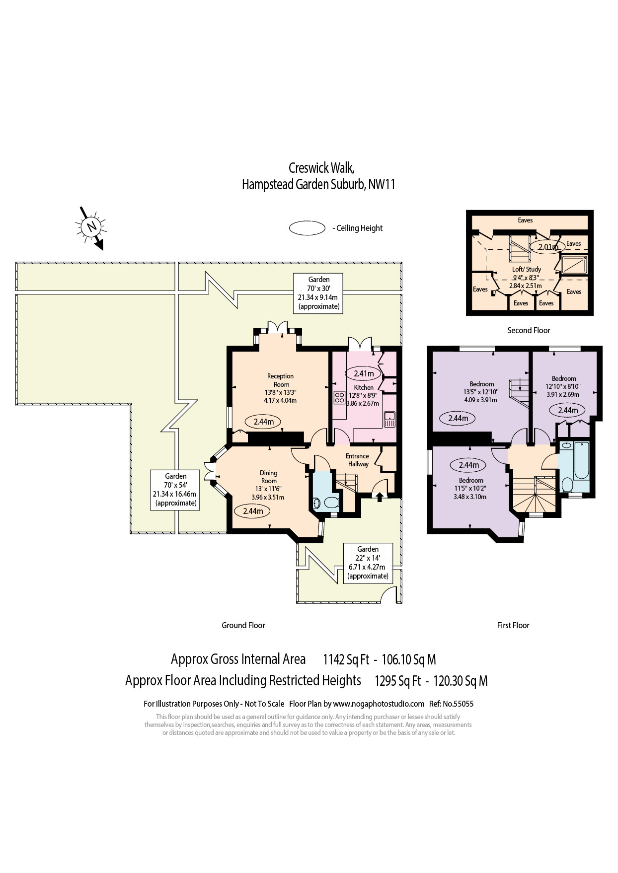 25, Creswick Walk, London floorplan