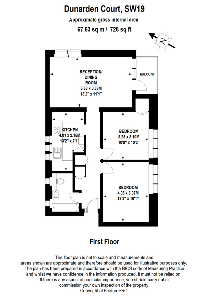 15 Inner Park Road, London floorplan