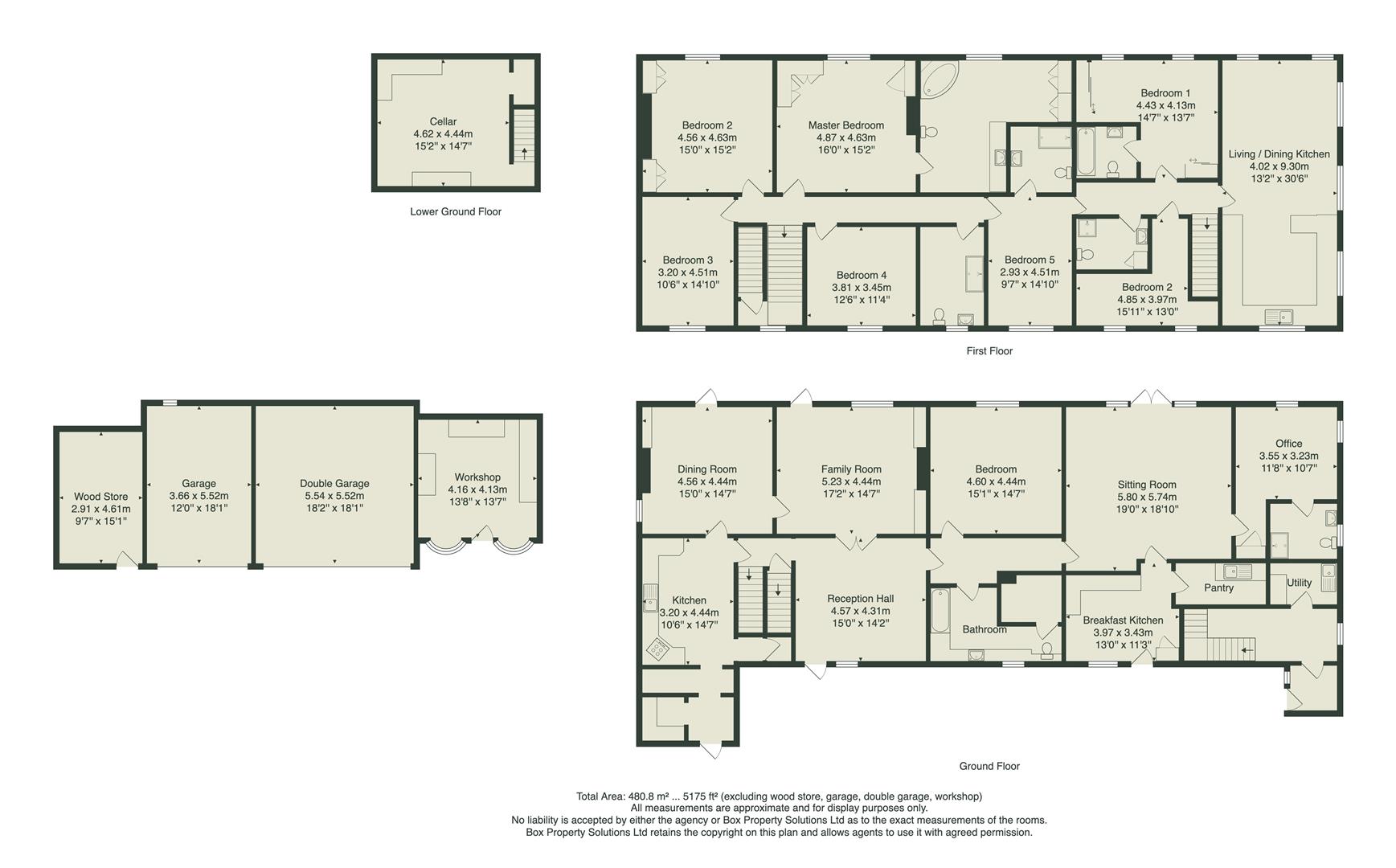 Greengate House & Cottage, Otley Road, Burley in Wharfedale floorplan