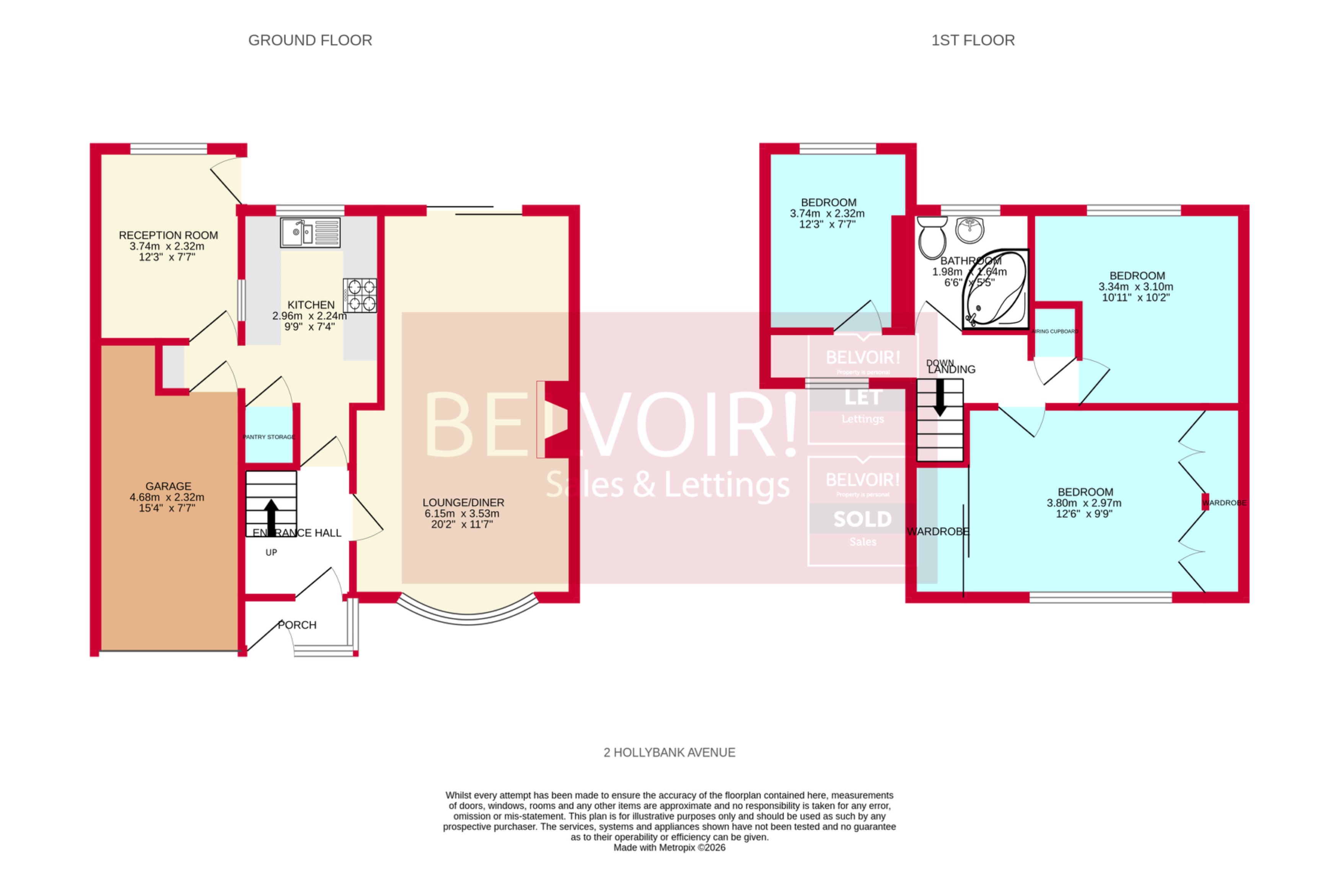 2, Hollybank Avenue, Wolverhampton floorplan
