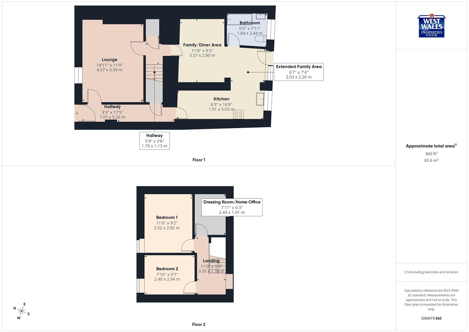 13, Priory Street, Kidwelly floorplan