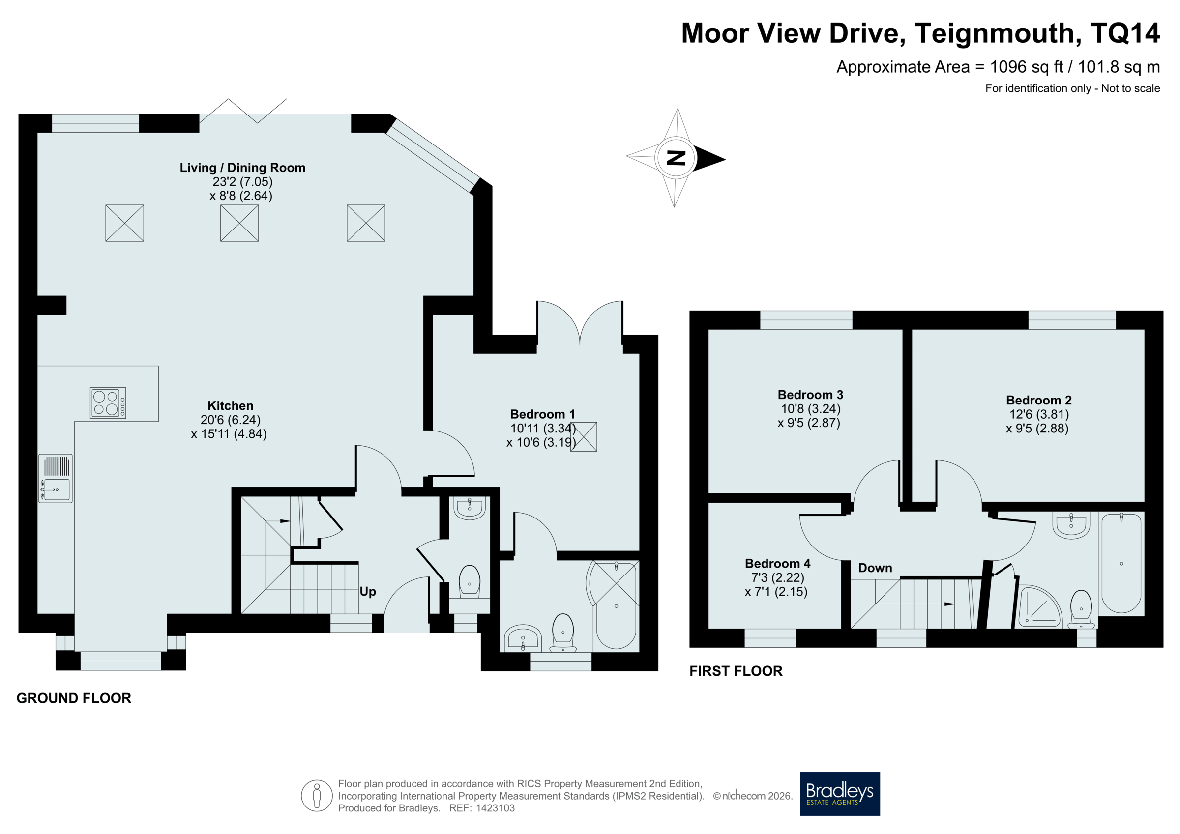 72, Moor View Drive, Devon floorplan