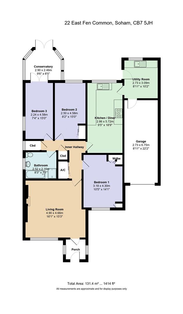 Free property report 22 East Fen Common, Soham, CB7 5JH - Chimnie