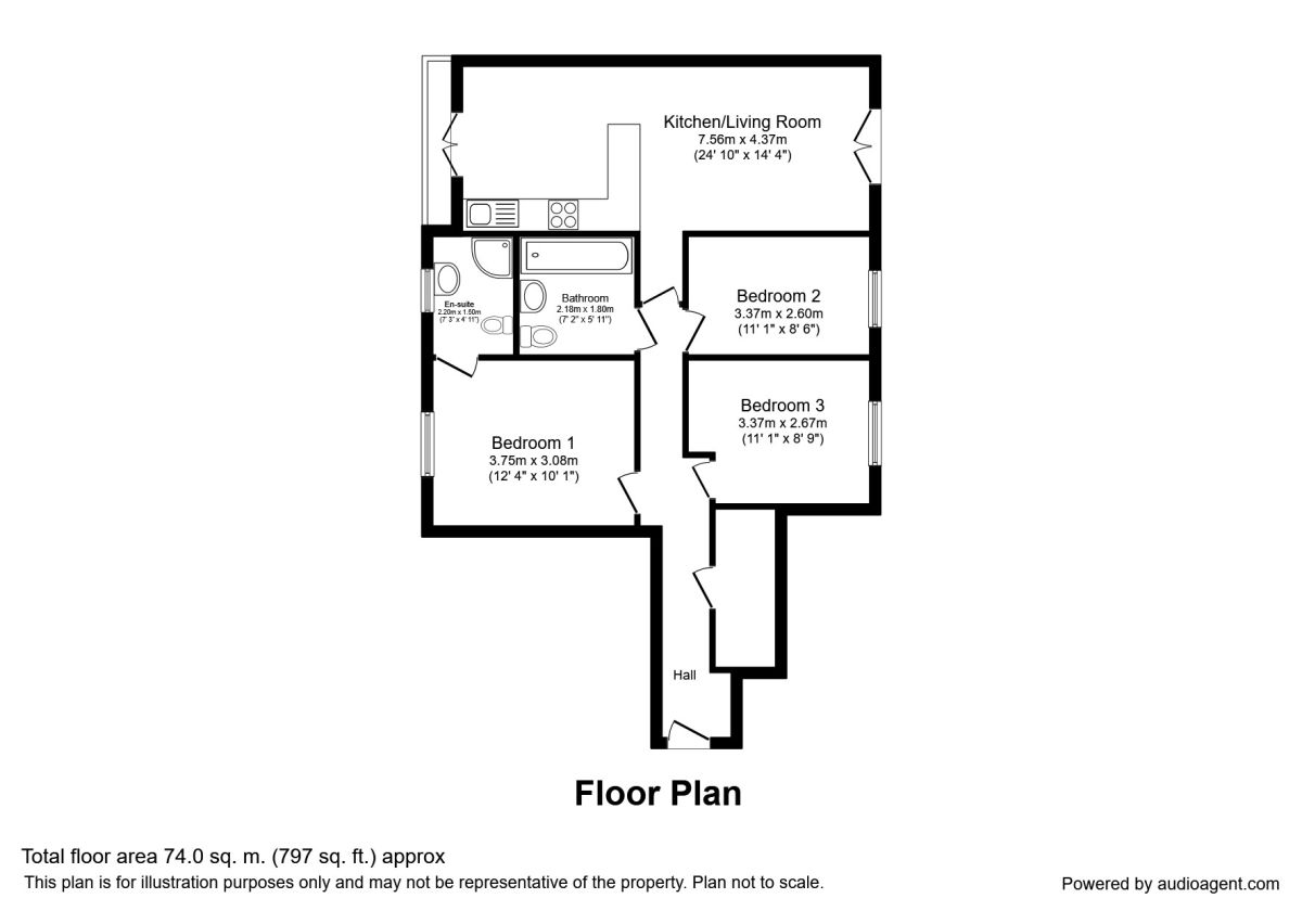 3 Bedrooms Flat to rent in Chapeltown Street, Manchester M1