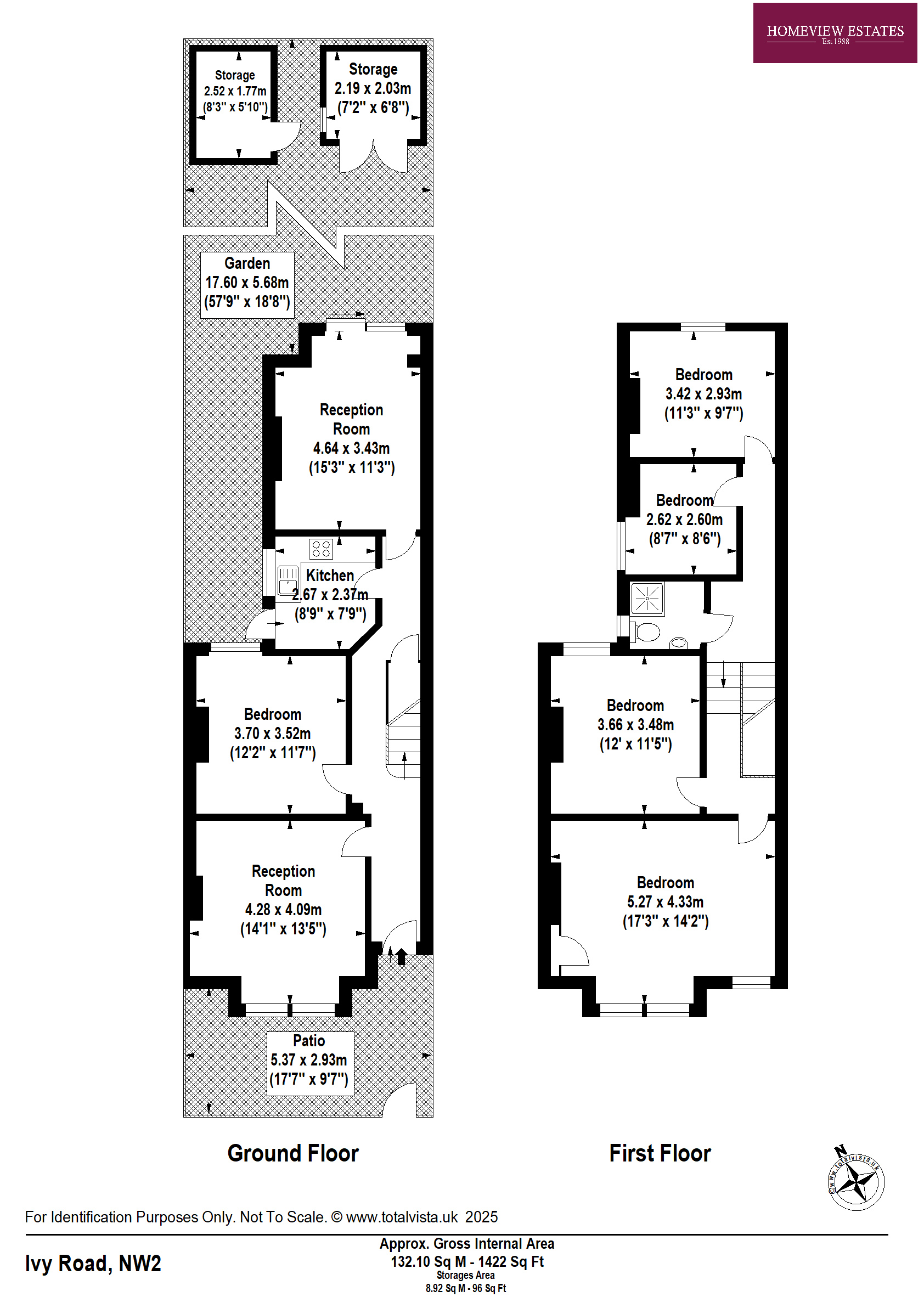 75, Ivy Road, London floorplan