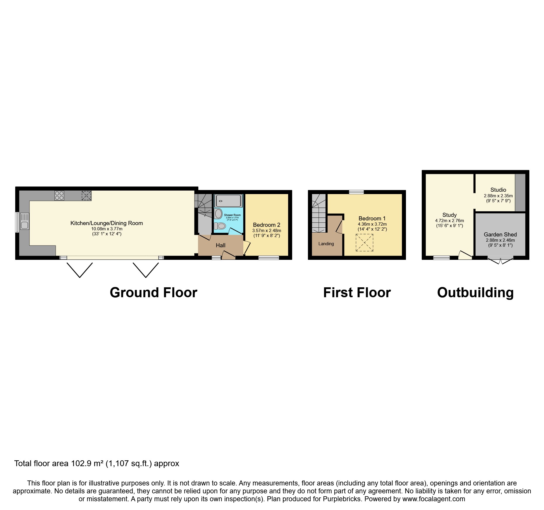 Little Orchard, Culmstock, Cullompton floorplan