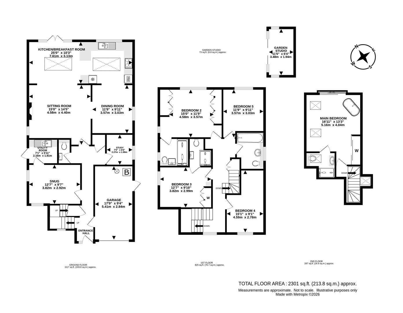 78, Sandlands Road, Walton on the Hill floorplan