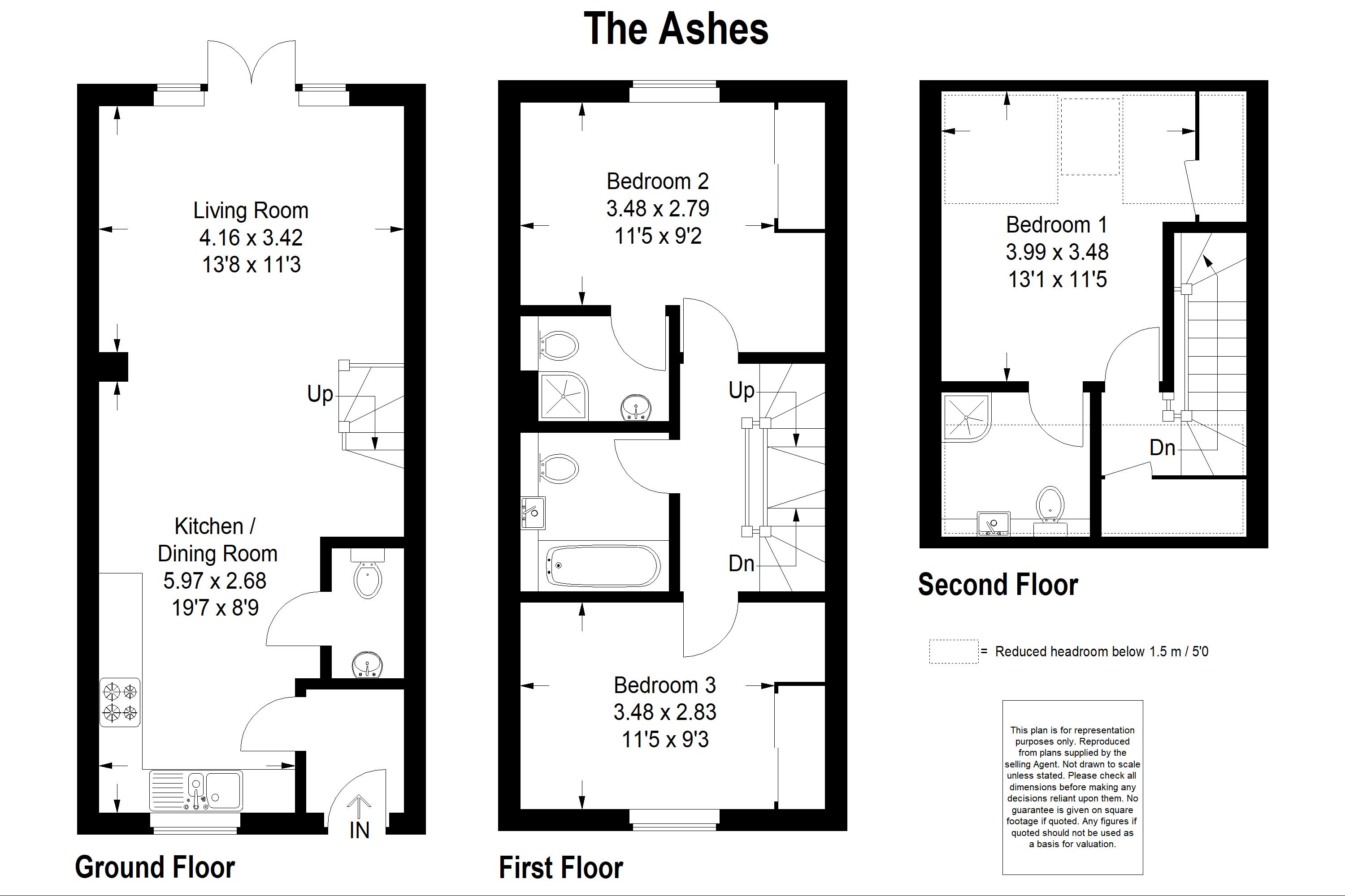 3 Bedrooms Terraced house for sale in Upper Hale Road, Upper Hale, Farnham GU9