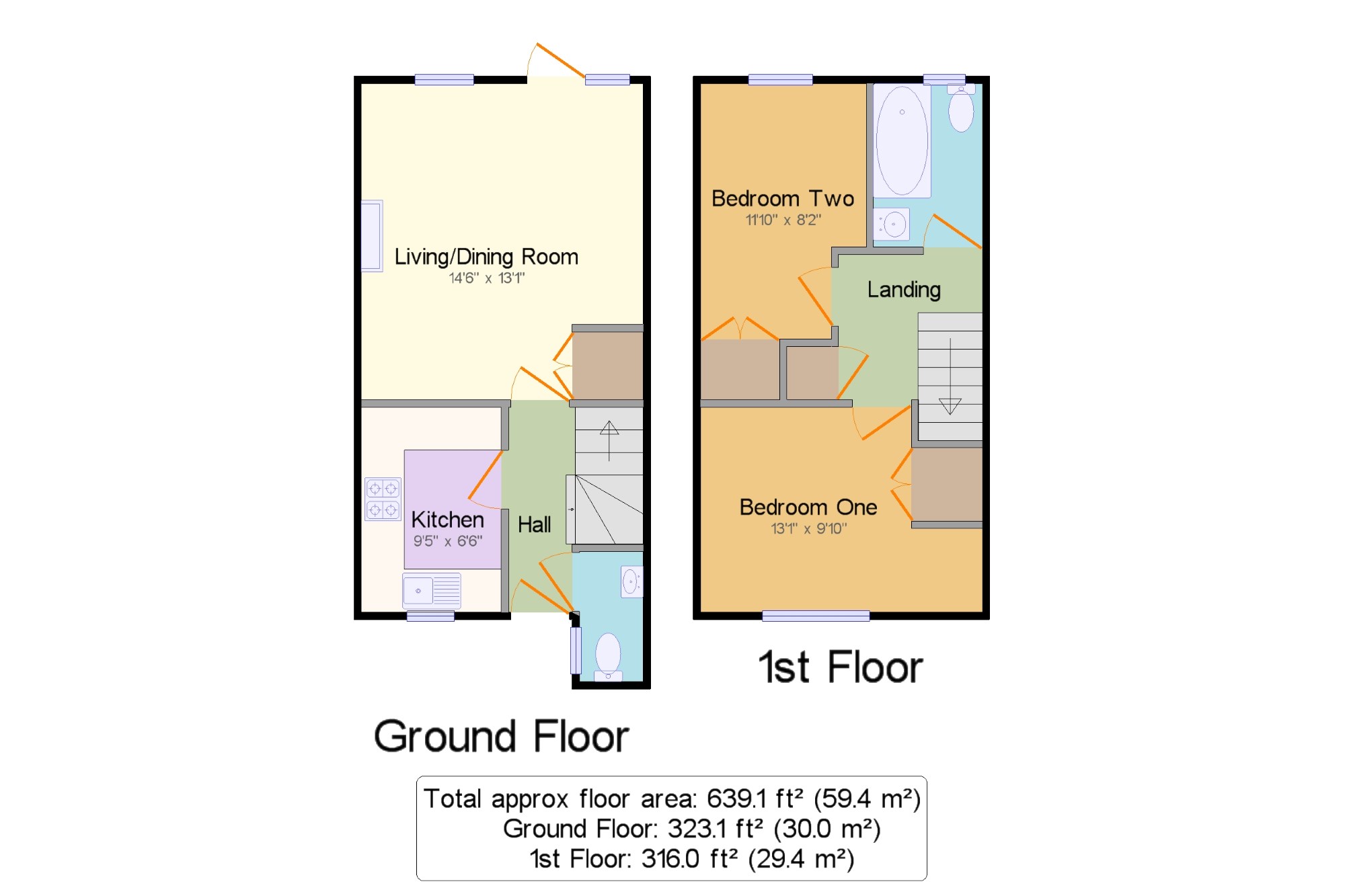 2 Bedrooms Terraced house for sale in Barlavington Way, Midhurst, West Sussex, . GU29