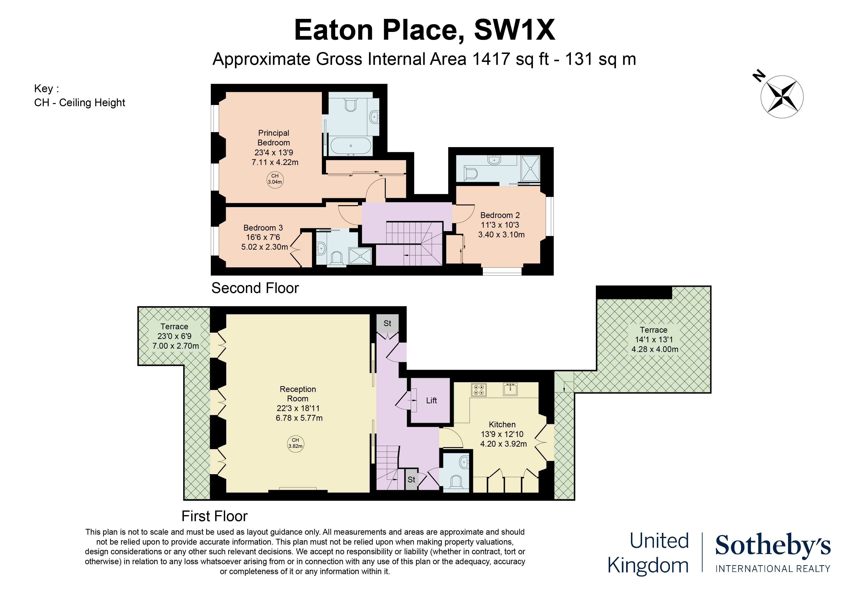 2, 66 Eaton Place, London floorplan