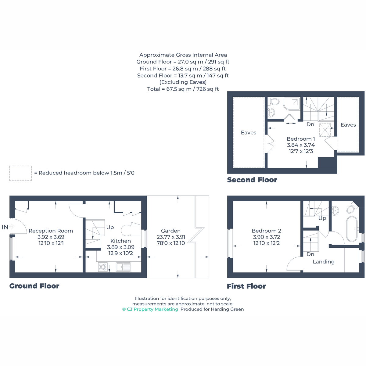 56, The Row, Lane End floorplan
