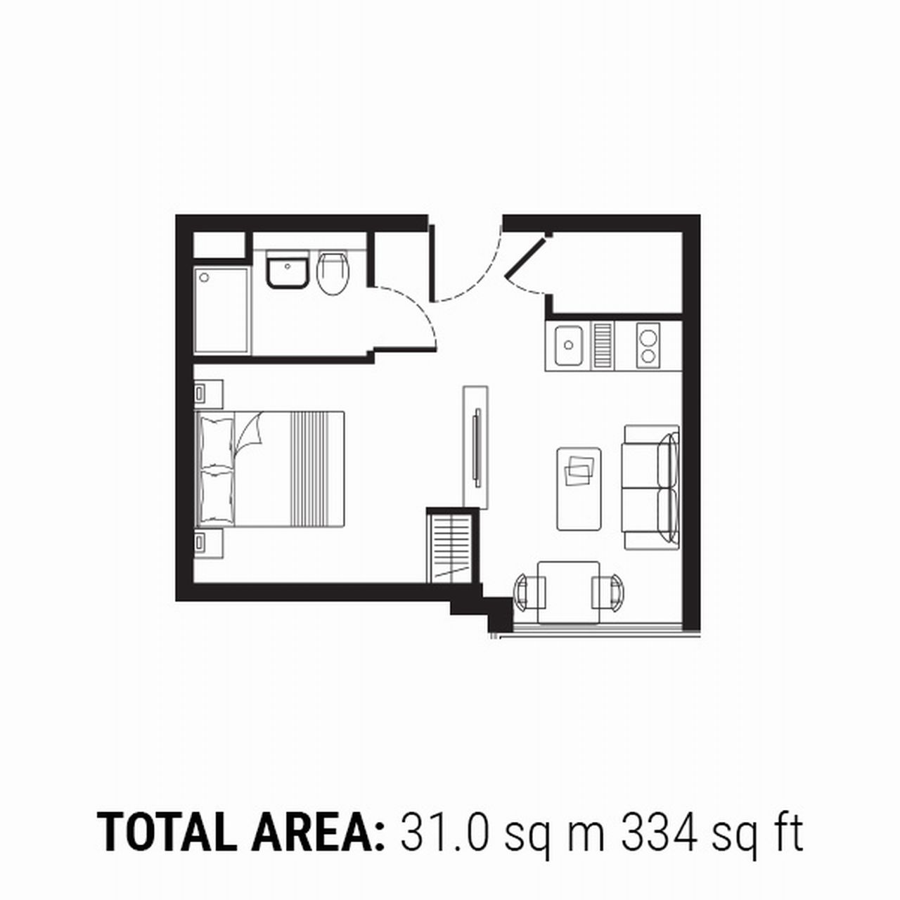 0 Bedrooms Studio to rent in Trinity Square, 23-59 Staines Road, Hounslow, Middlesex TW3