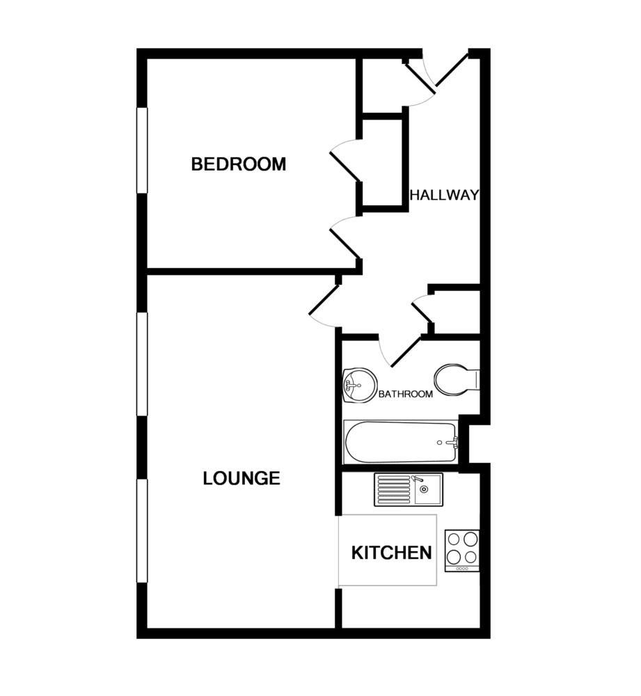 1 Bedrooms Flat to rent in Connaught Gardens, Crawley RH10