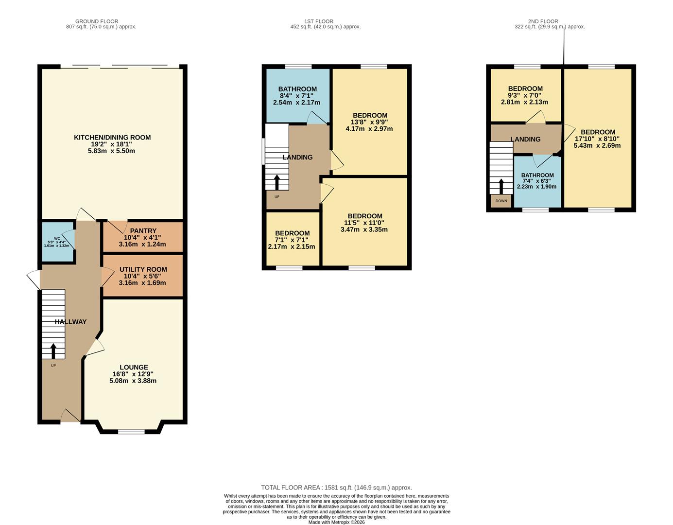 37, Kelmscott Crescent, Watford floorplan