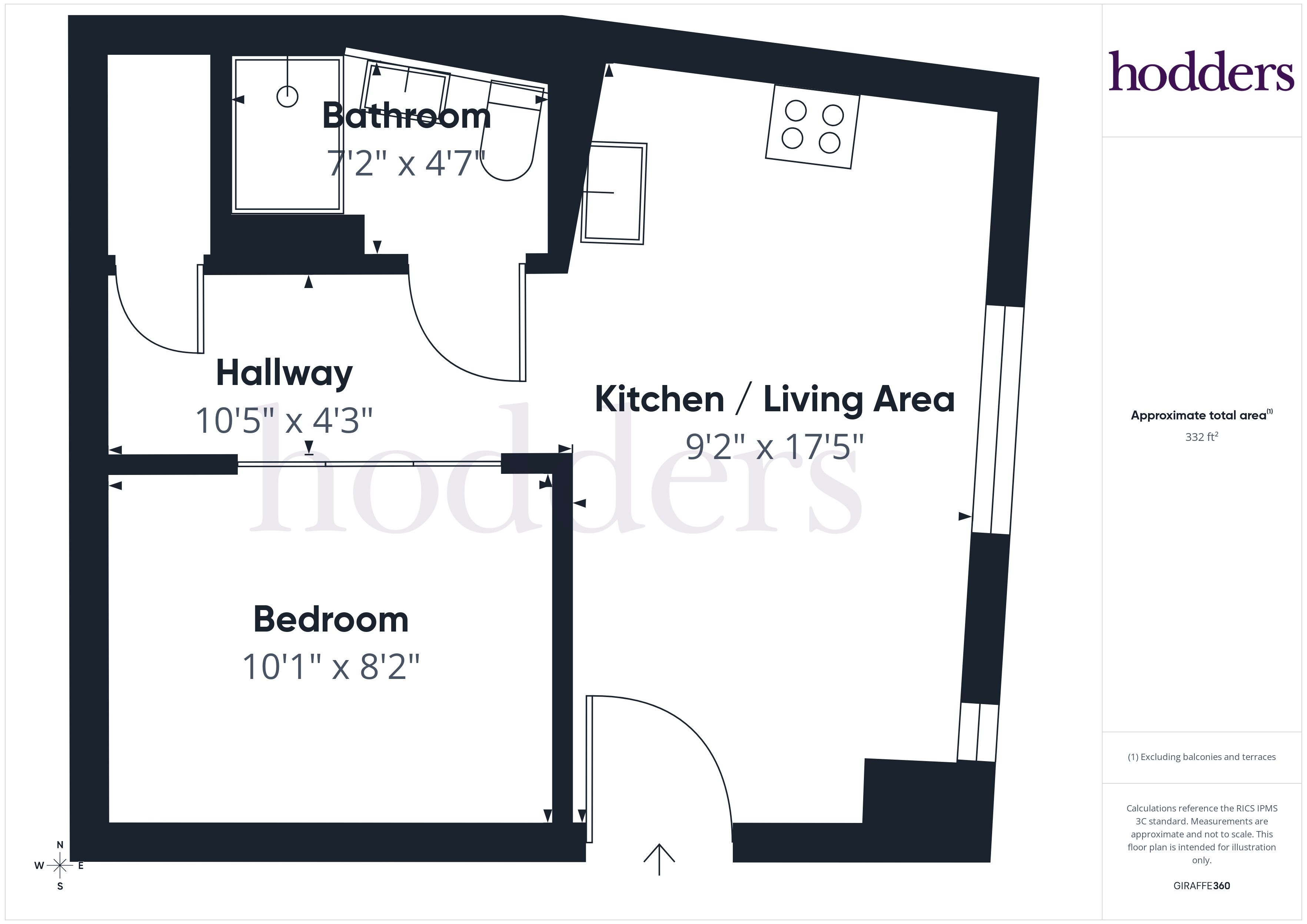 Flat 7,, Four Corners Chertsey, Chertsey floorplan