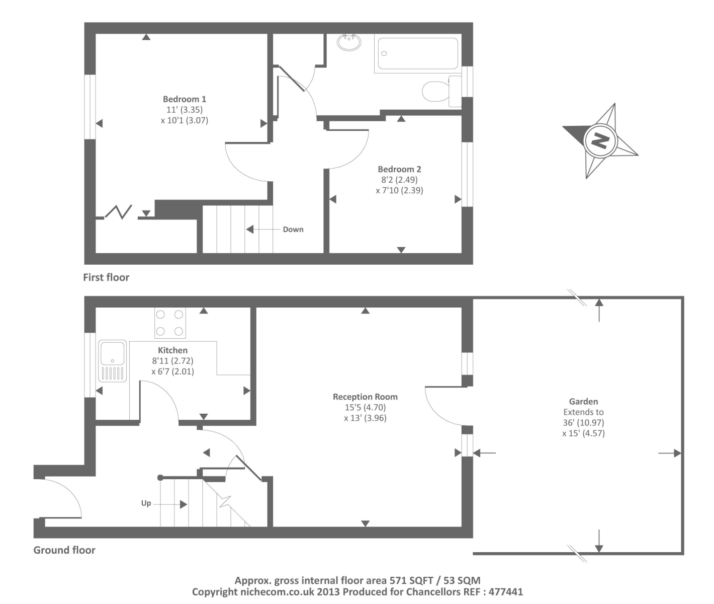 2 Bedrooms Terraced house to rent in Abingdon, Oxfordshire OX14