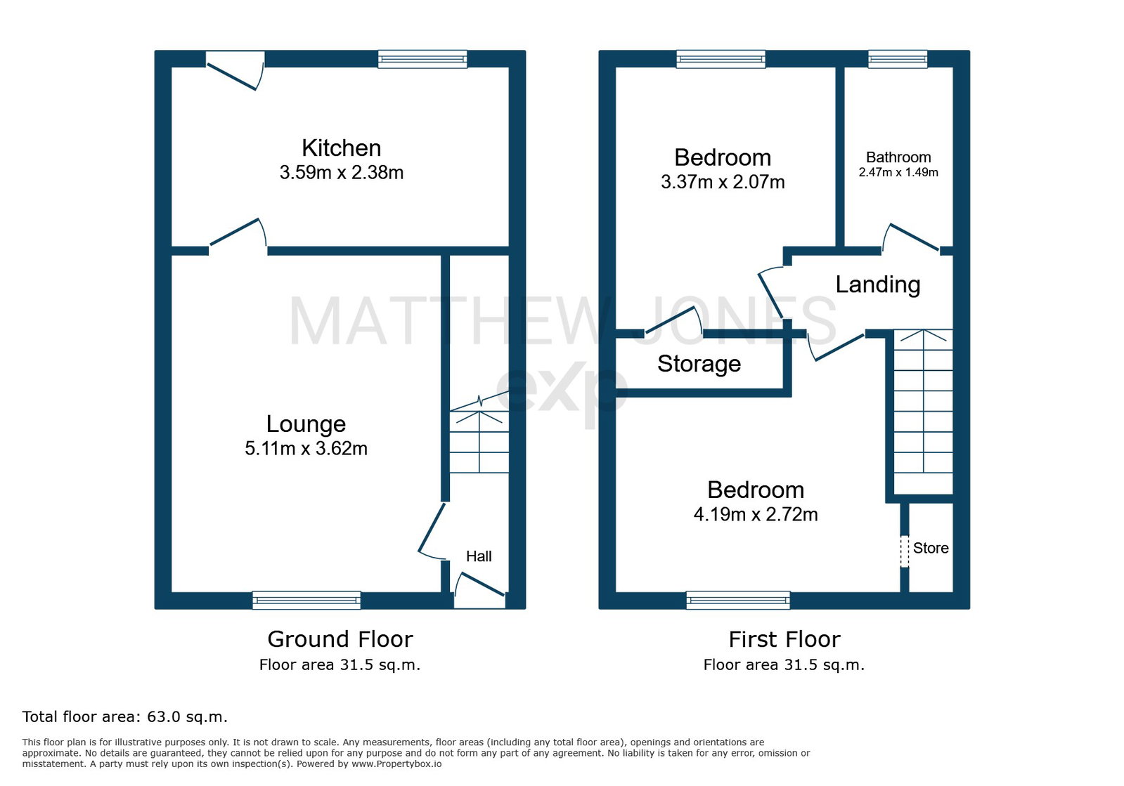 13, Clos Tygwyn, Swansea floorplan