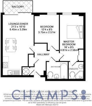 Flat 24 Poulton Court, Victoria Road, London floorplan