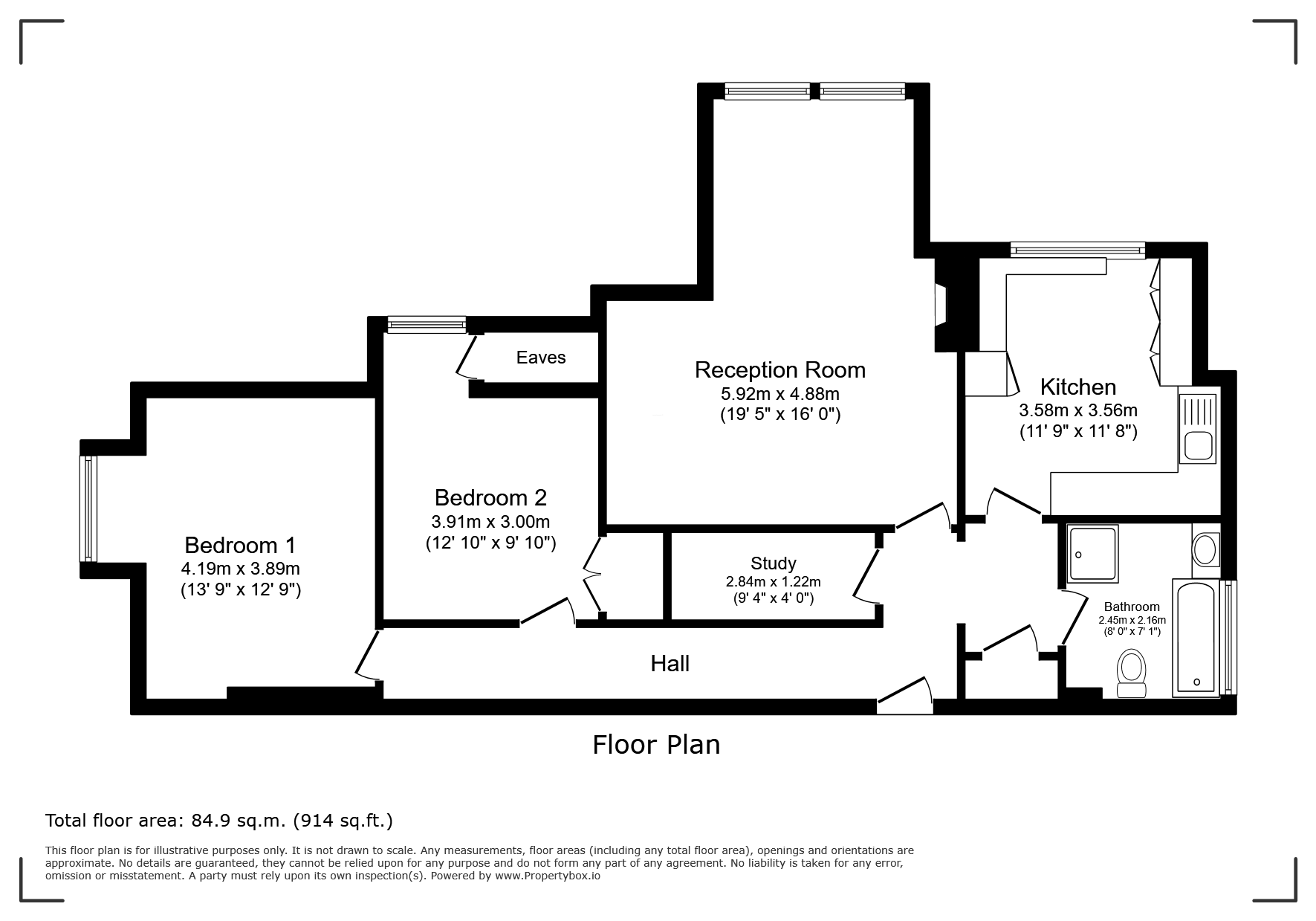 Flat 6, Silverthorne, 124, London Road, Surrey floorplan