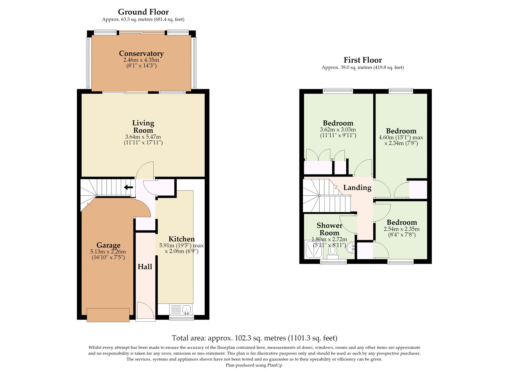 9 St. Leonards Close, Diss floorplan