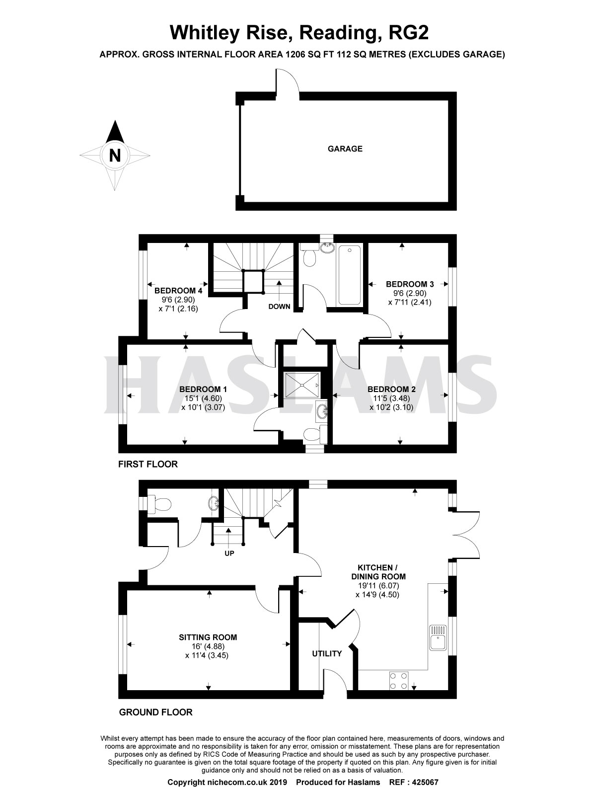 4 Bedrooms Detached house for sale in Whitley Rise, Reading RG2