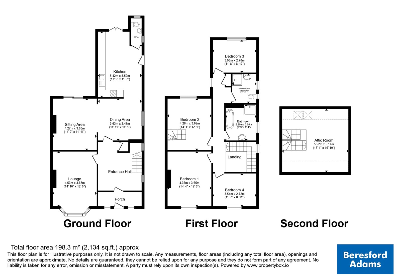 55, St. Seiriols Road, Conwy floorplan