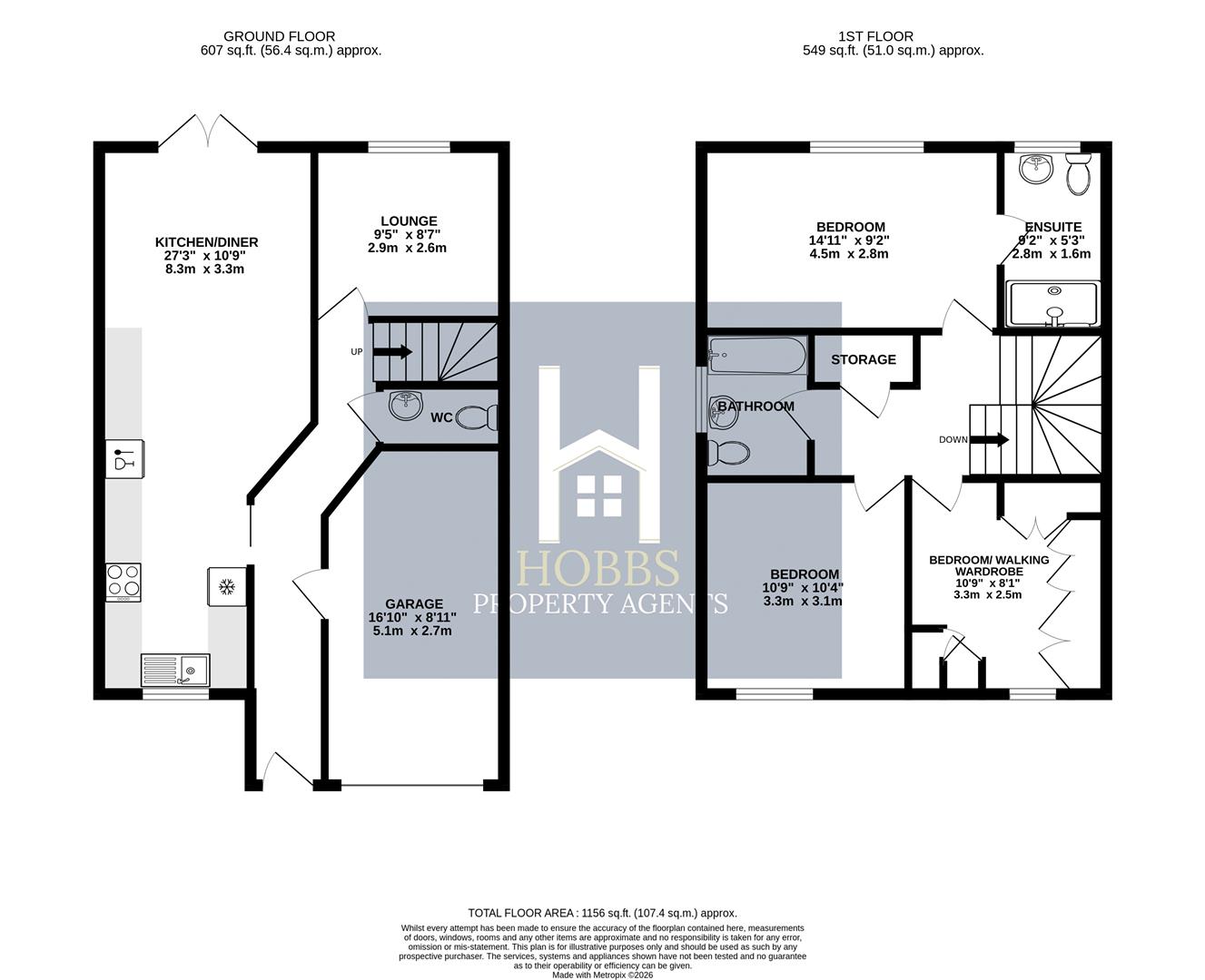 2 Redburn Cottages, New Road, Bristol floorplan