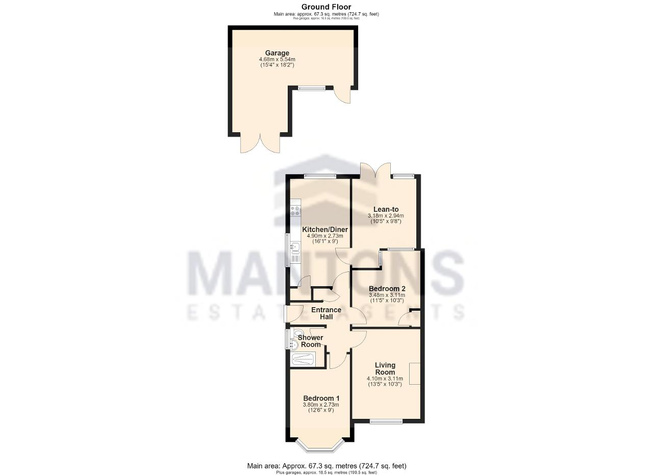 119, Wodecroft Road, Luton floorplan