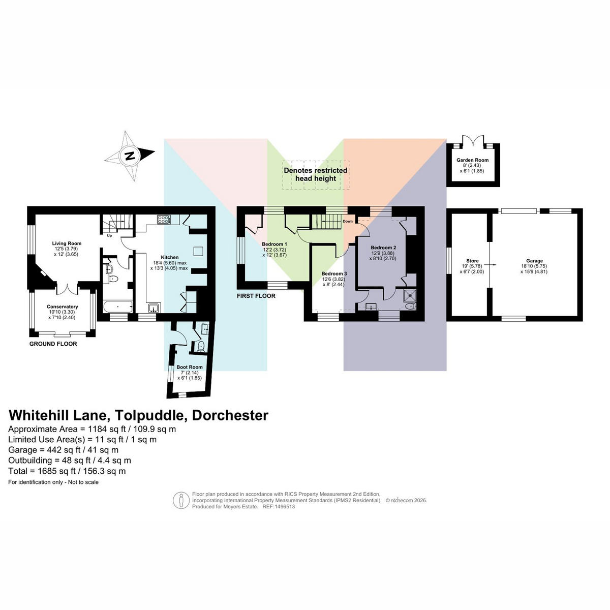 40, Whitehill Lane, Dorchester floorplan