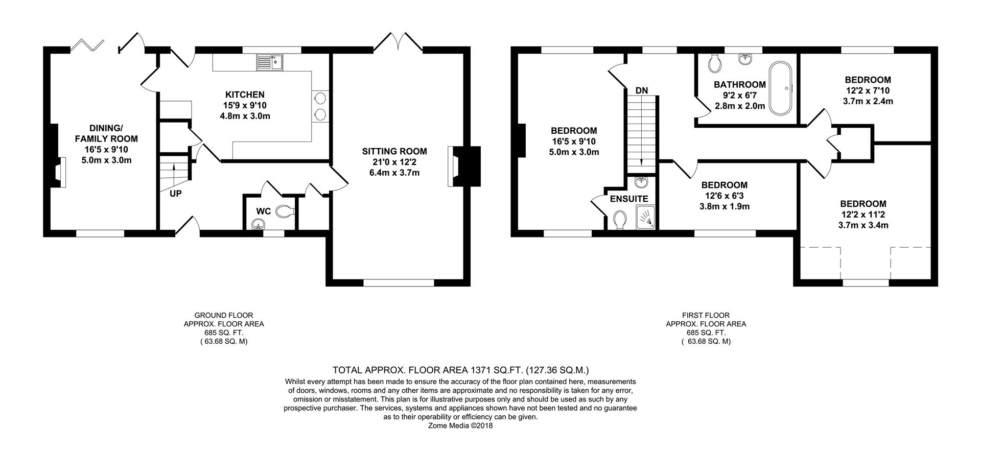 4 Bedrooms Semi-detached house for sale in Thorn Road, Marden, Tonbridge TN12