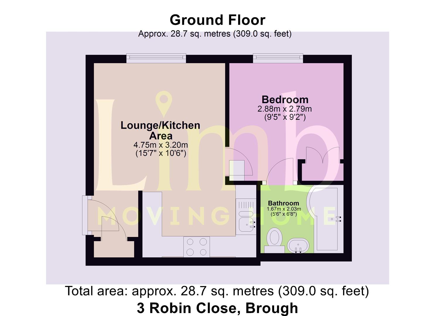 3, Robin Close, Brough floorplan