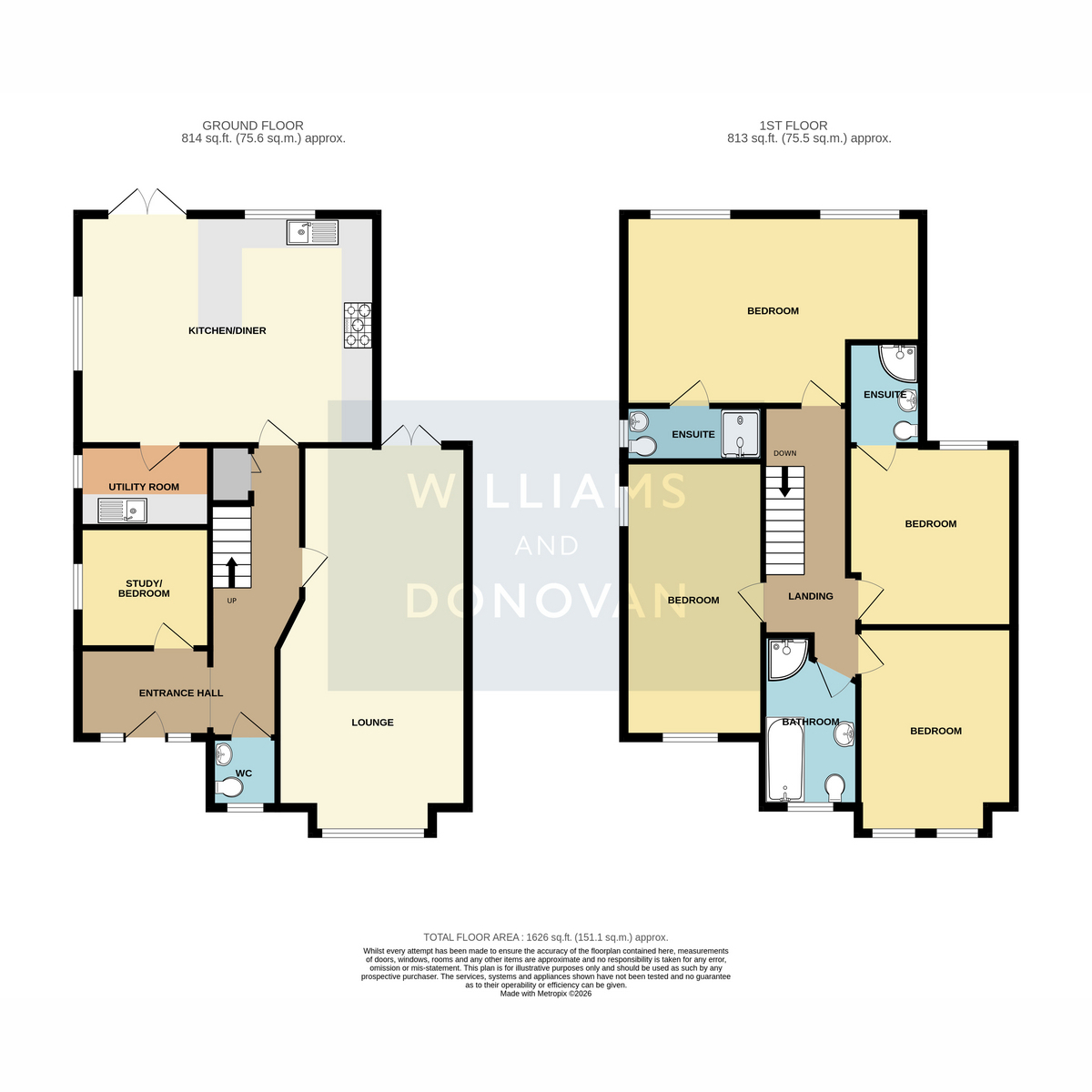 114, Kiln Road, Thundersley floorplan