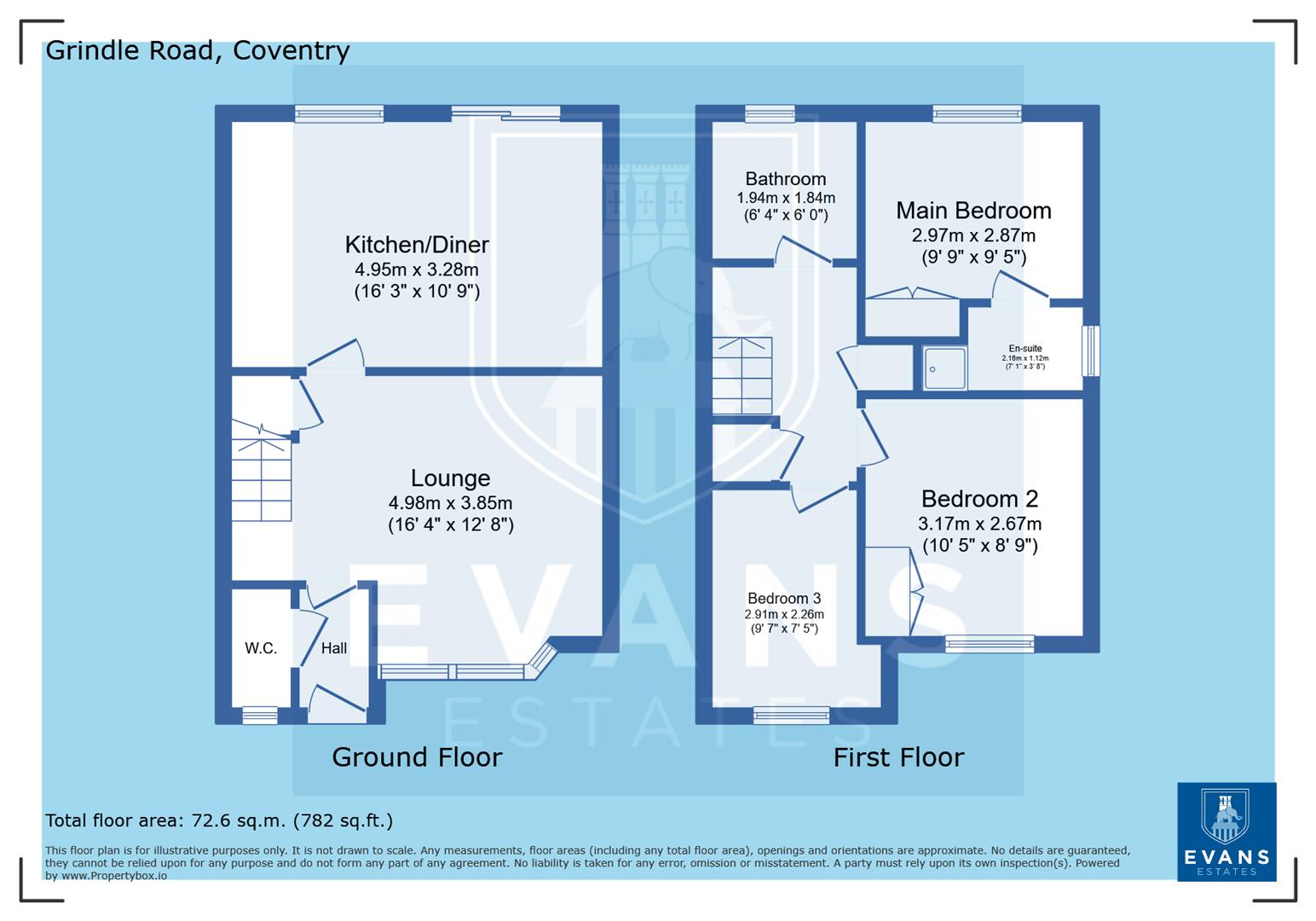 90, Grindle Road, Coventry floorplan