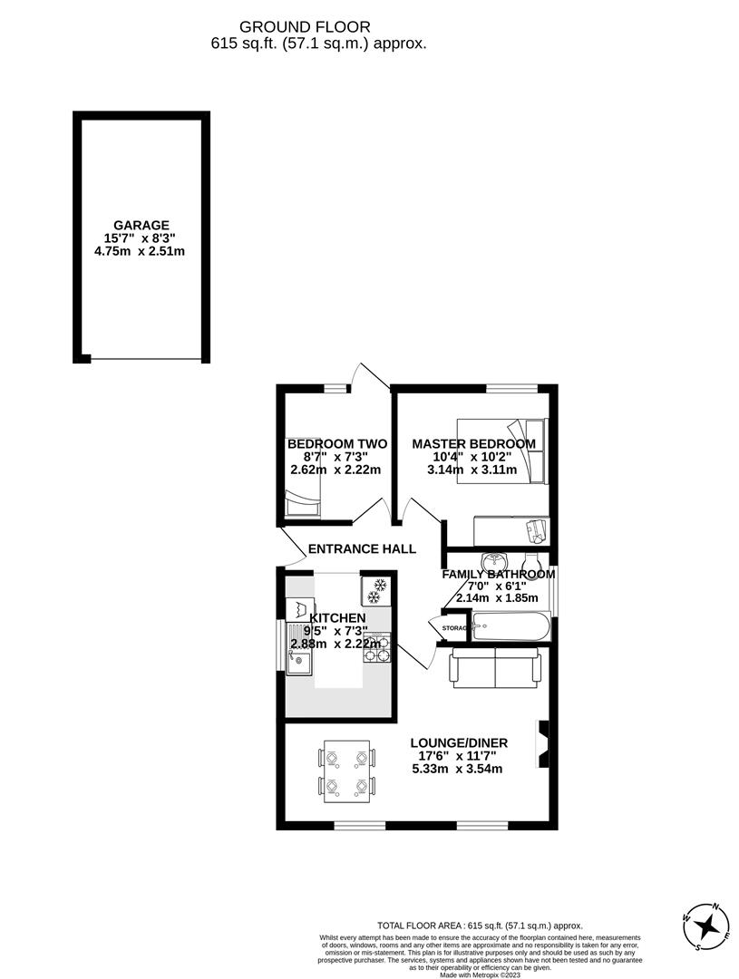 Carr Field, Bamber Bridge, Preston PR5, 2 bedroom detached bungalow for