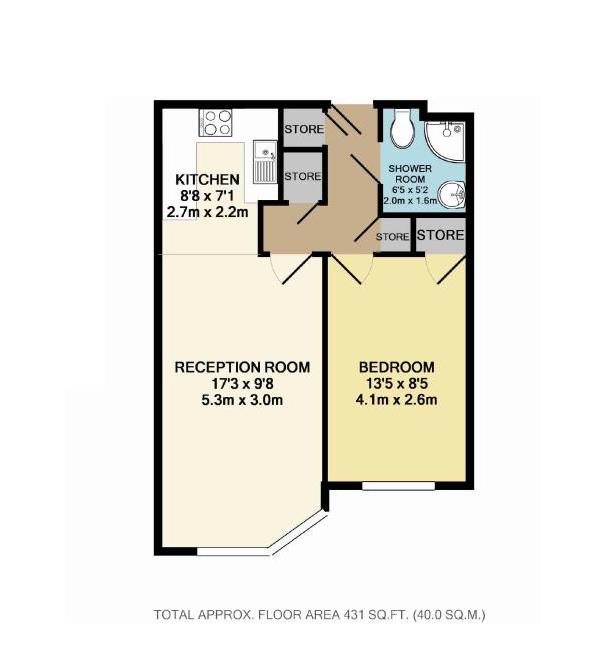 1 Bedrooms Flat for sale in Ashley Avenue, Epsom KT18