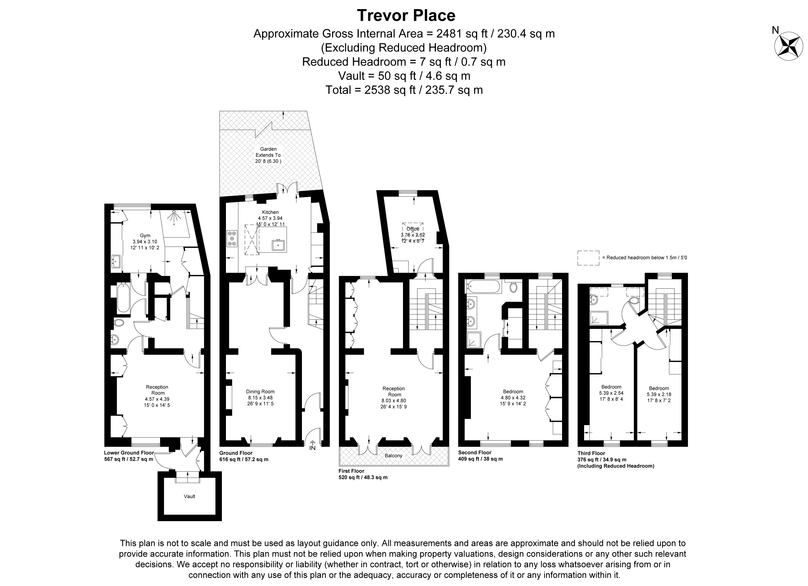 Trevor Place, Knightsbridge SW7 floorplan