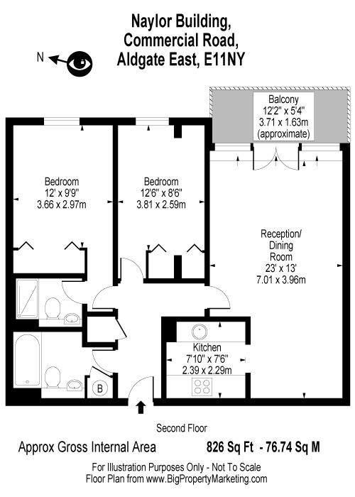 2 Bedrooms Flat to rent in Adler Street, London E1
