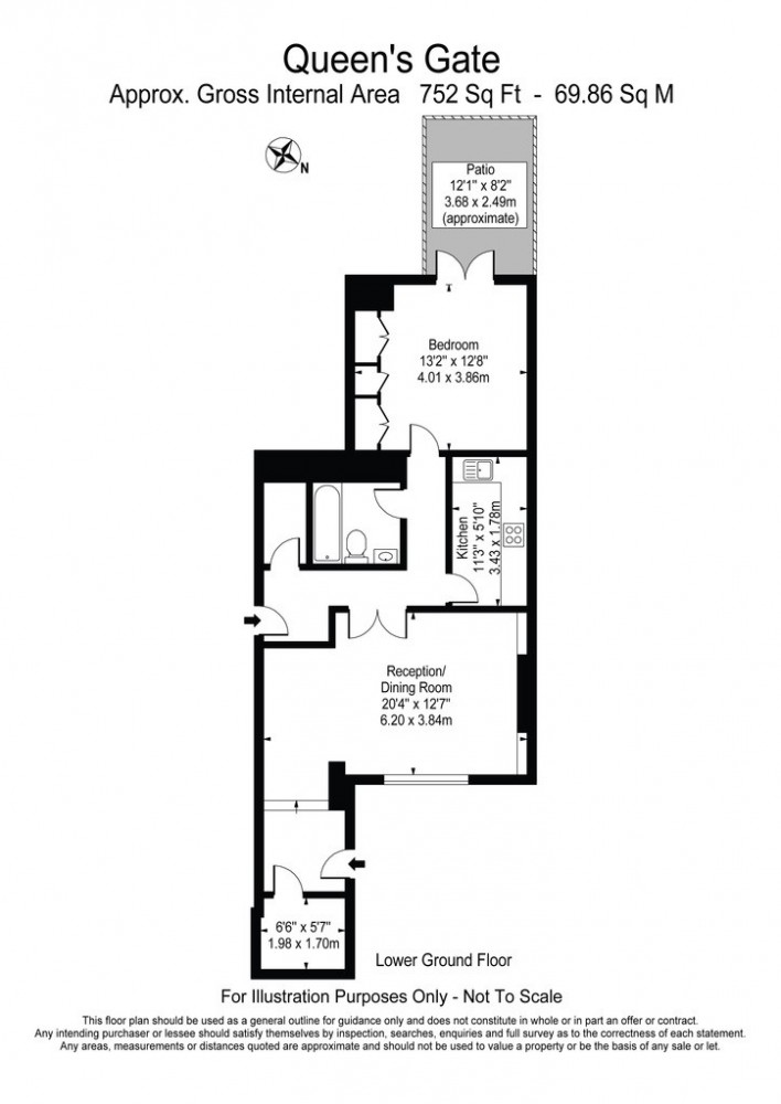 1 Bedrooms Flat to rent in Queens Gate, South Kensington SW7