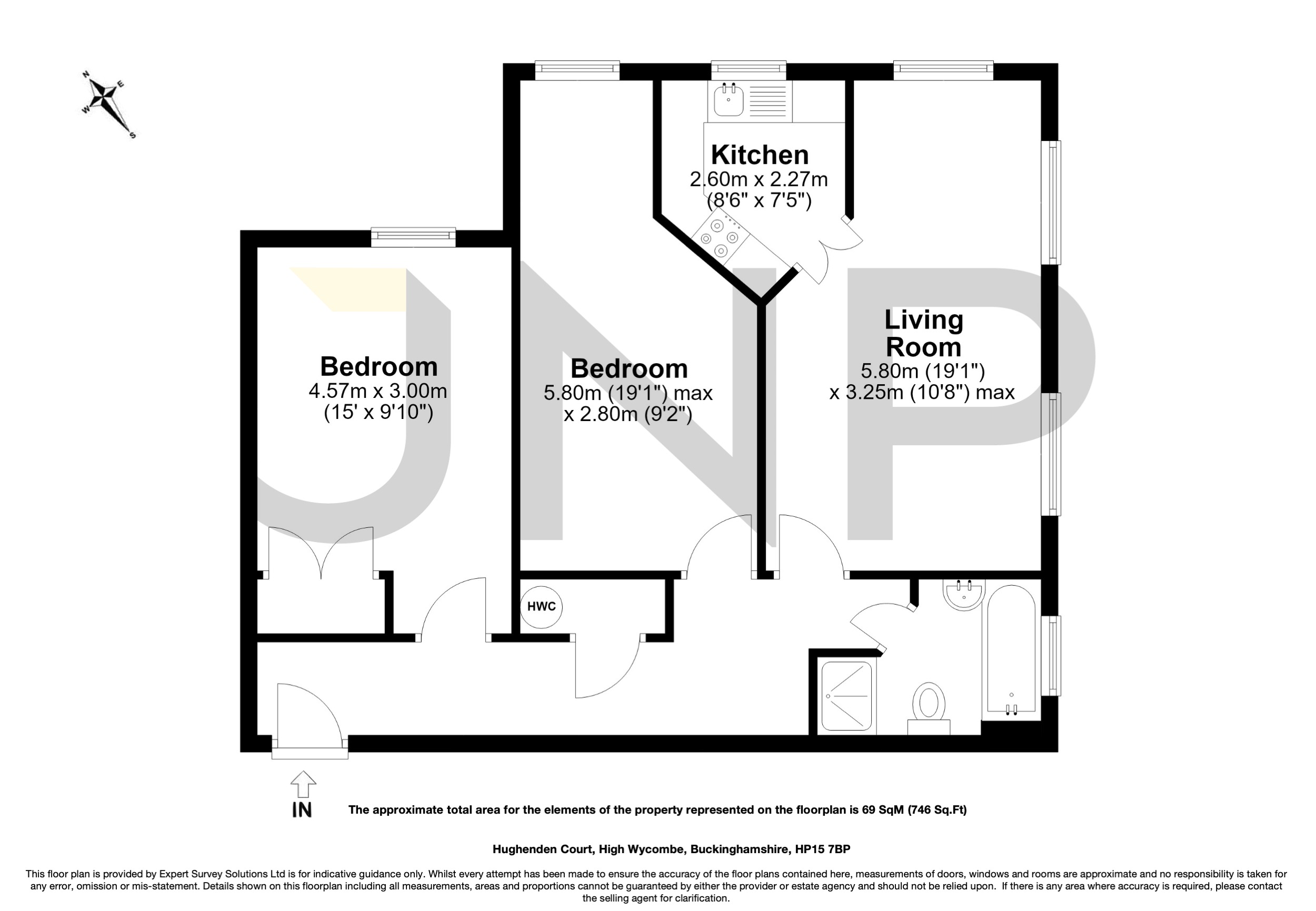 32 Hughenden Court,, Penn Road, High Wycombe floorplan