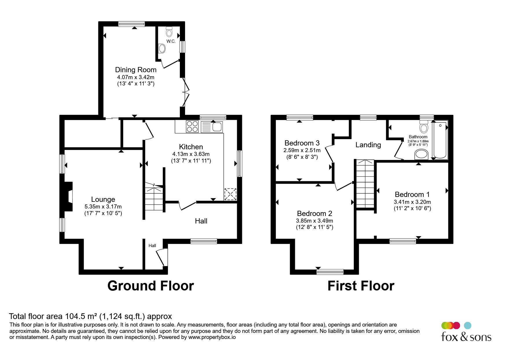 17, Elms Estate, Taunton floorplan