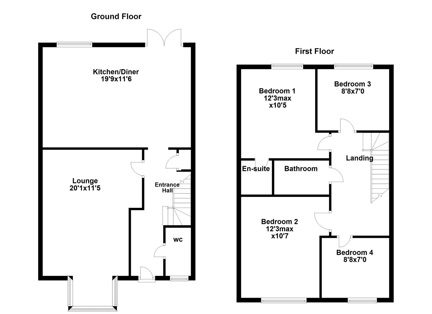 3, Fairmount Drive, South Ockendon floorplan