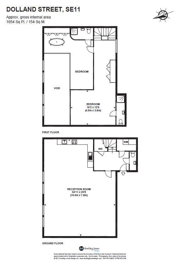 3 Bedrooms Flat to rent in Dolland Street, Vauxhall SE11