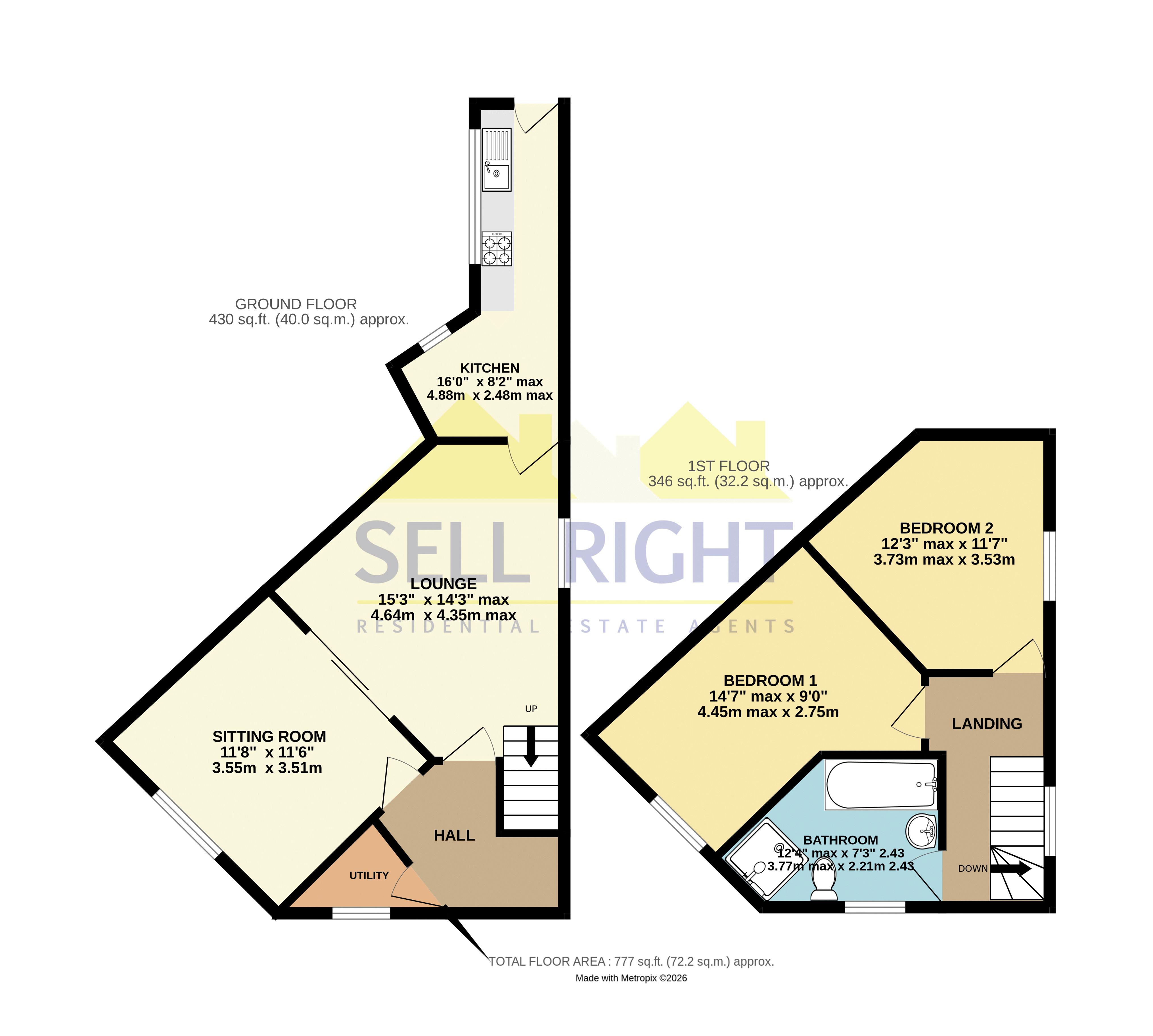 14, Cribbyn Ddu Street, Pontypridd floorplan