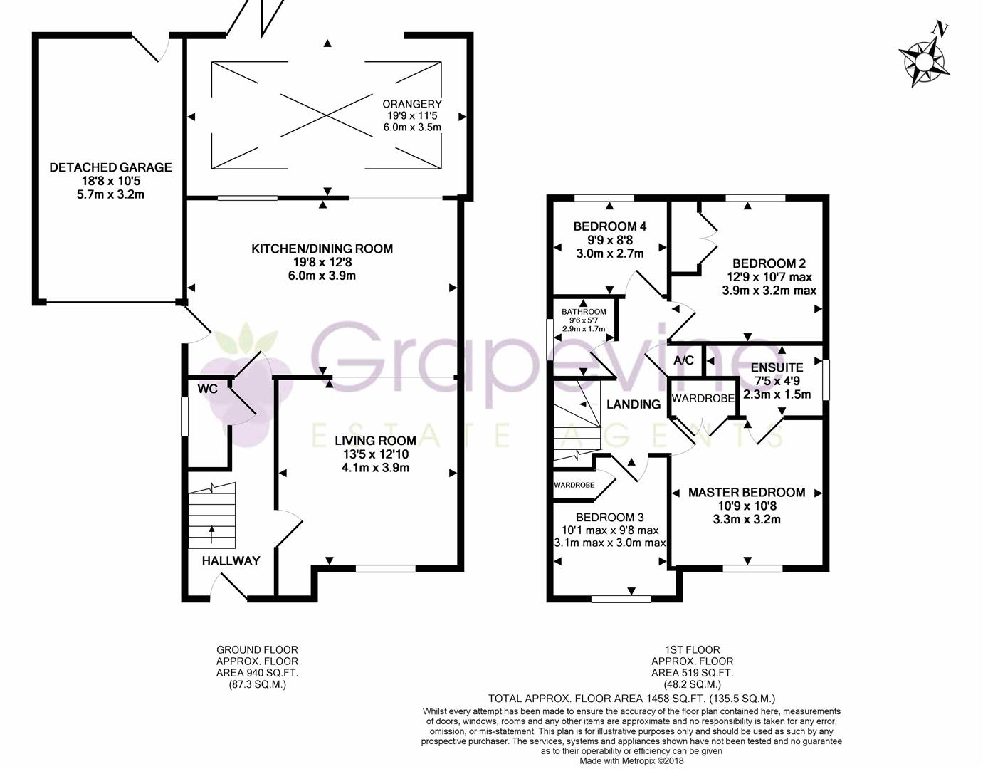 4 Bedrooms Detached house for sale in East Park Farm Drive, Charvil, Reading RG10