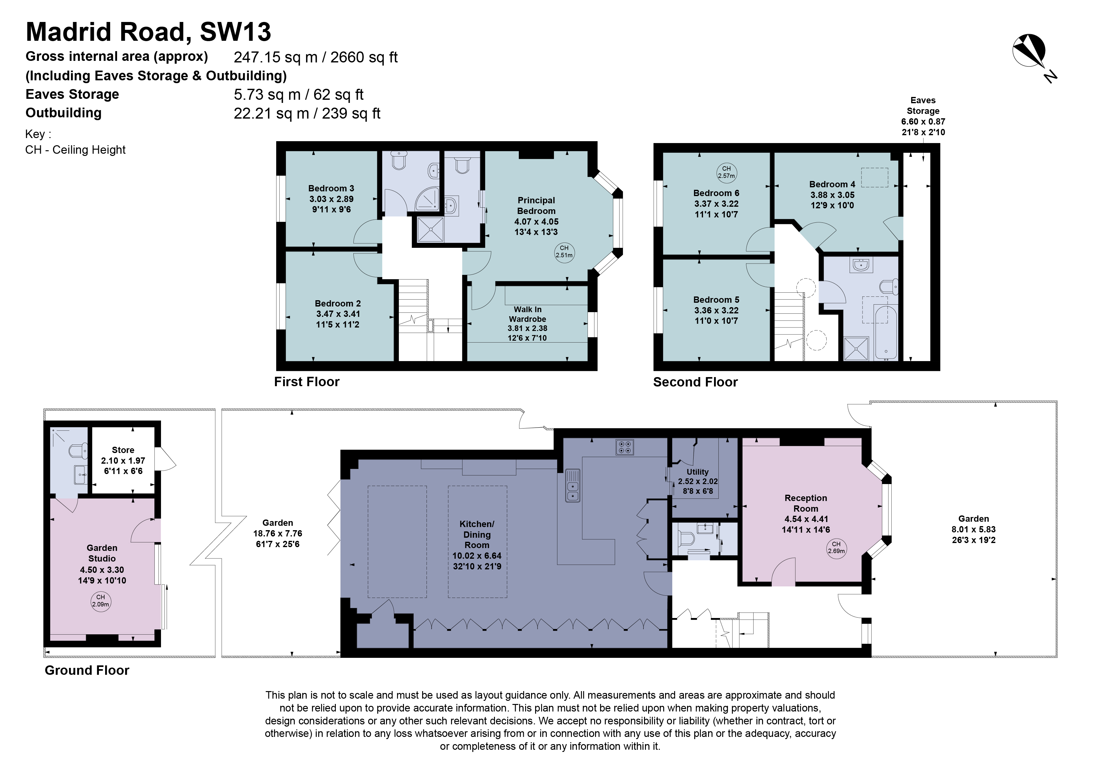 50, Madrid Road, London floorplan