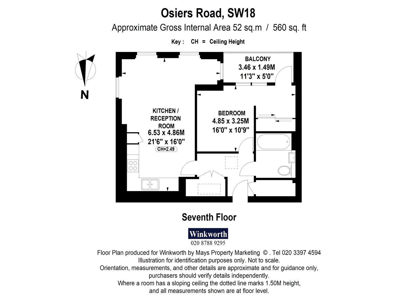 Osiers Road, London floorplan