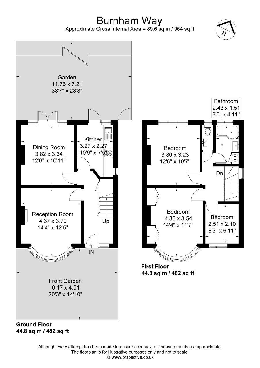 Burnham Way, Ealing, London W13, 3 bedroom end terrace house to rent